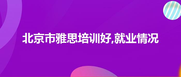 北京市雅思培训好,就业情况