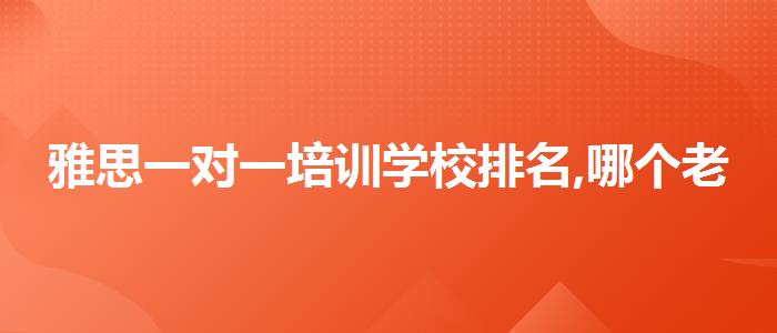 雅思一对一培训学校排名,哪个老师教的好