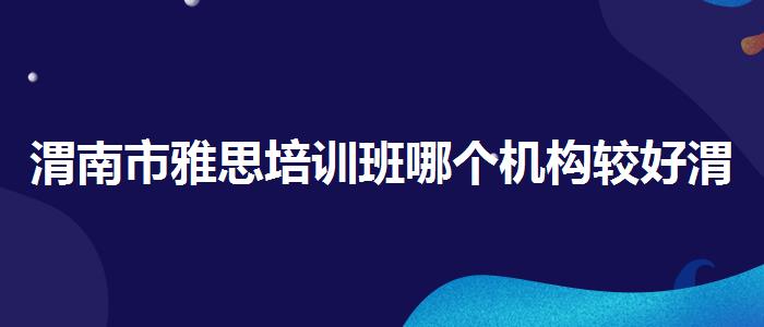 渭南市雅思培训班哪个机构较好渭南市，值得关注！