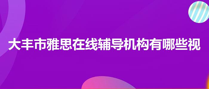 大丰市雅思在线辅导机构有哪些视频教程