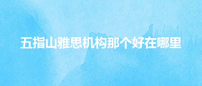 五指山雅思机构那个好在哪里