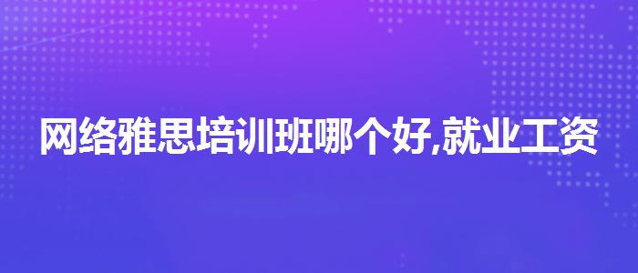 网络雅思培训班哪个好,就业工资