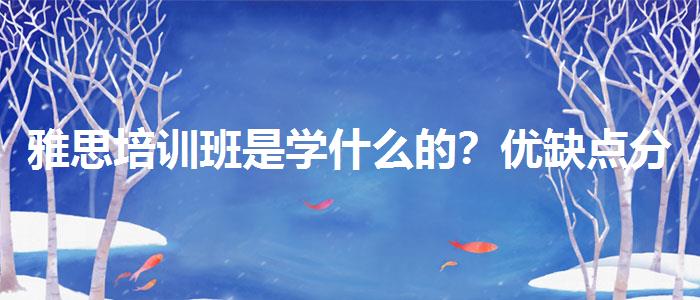 雅思培训班是学什么的？优缺点分析