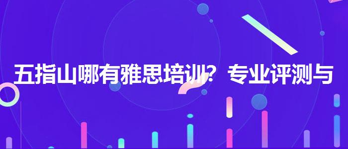 五指山哪有雅思培训？专业评测与推荐