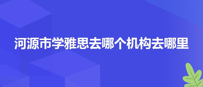 河源市学雅思去哪个机构去哪里