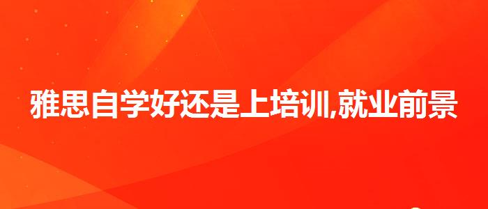 雅思自学好还是上培训,就业前景分析
