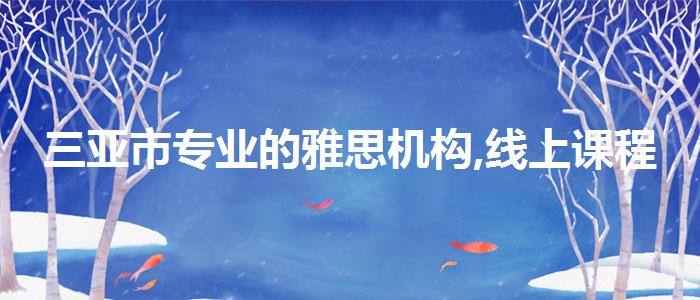 三亚市专业的雅思机构,线上课程