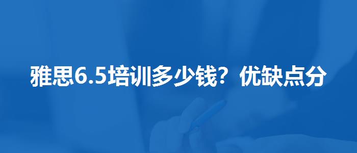 雅思6.5培训多少钱？优缺点分析