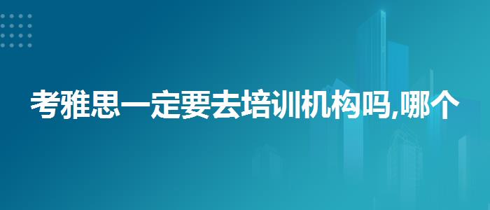 考雅思一定要去培训机构吗,哪个老师讲得好