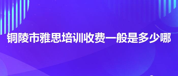 铜陵市雅思培训收费一般是多少哪家靠谱