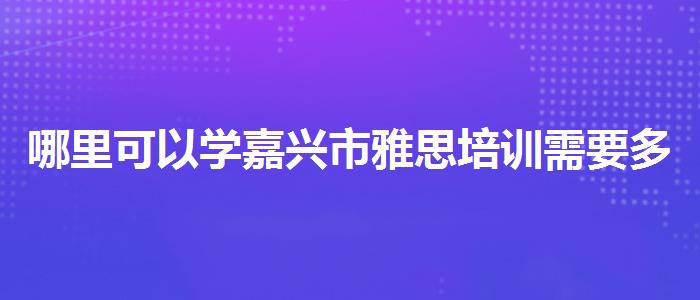 哪里可以学嘉兴市雅思培训需要多少钱