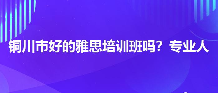 铜川市好的雅思培训班吗？专业人士解析攻略