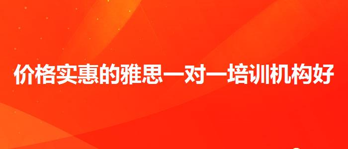 价格实惠的雅思一对一培训机构好吗