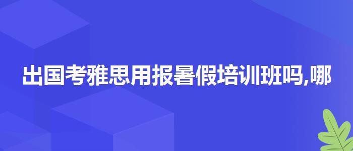 出國考雅思用報暑假培訓班嗎,哪個老師教的好