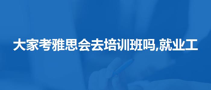 大家考雅思會(huì)去培訓(xùn)班嗎,就業(yè)工資
