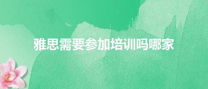 雅思需要参加培训吗哪家