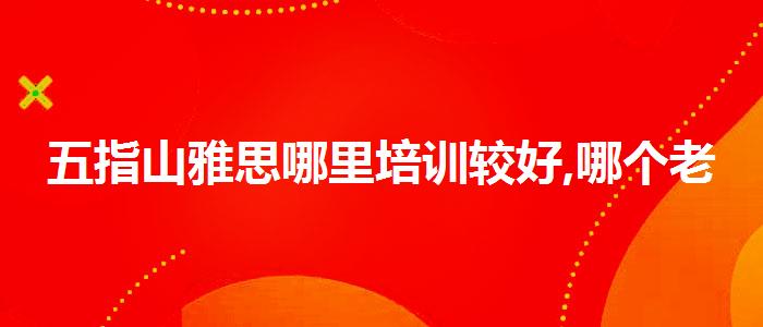 五指山雅思哪里培训较好,哪个老师教的好