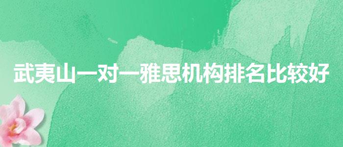 武夷山一对一雅思机构排名比较好