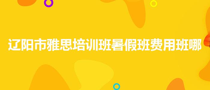 辽阳市雅思培训班暑假班费用班哪个好