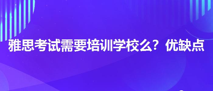 雅思考试需要培训学校么？优缺点分析