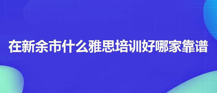 在新余市什么雅思培训好哪家靠谱