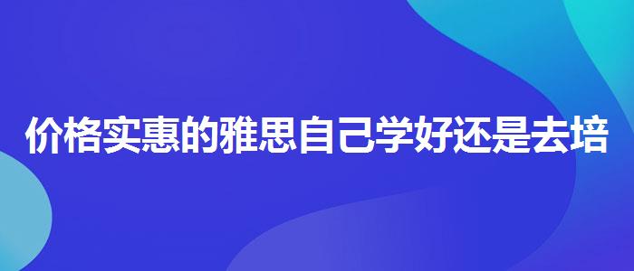 价格实惠的雅思自己学好还是去培训好呢