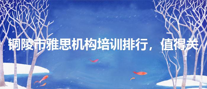 铜陵市雅思机构培训排行，值得关注！