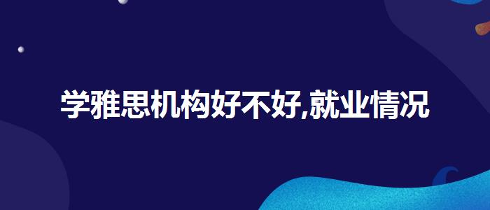 学雅思机构好不好,就业情况