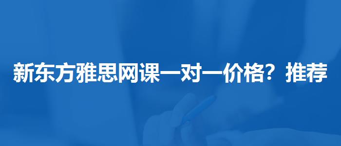 新东方雅思网课一对一价格？推荐一家靠谱的。